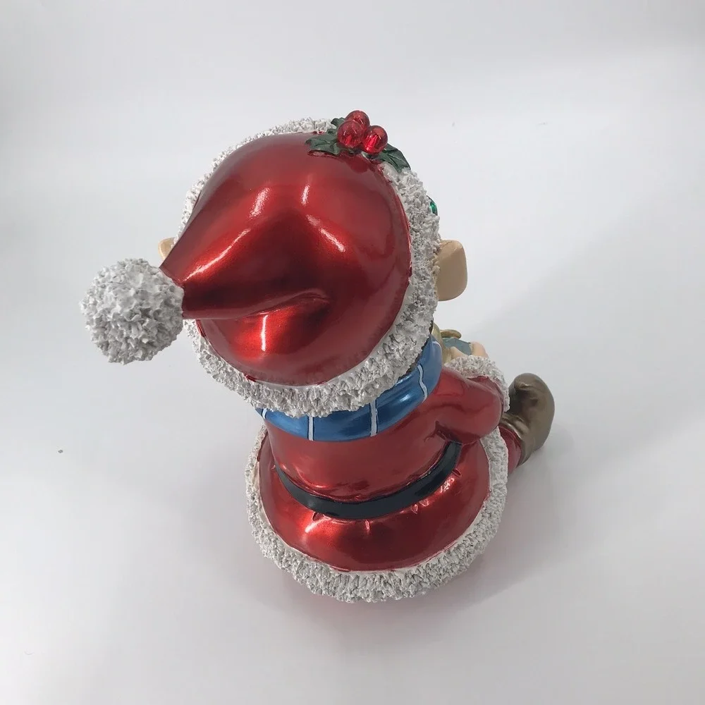 Light-Up ELF Resin W/ 12 LED Lights - 15 inches high MADE IN ITALY Quality